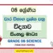 Grade 08 Science Term Test Papers | Sinhala Medium