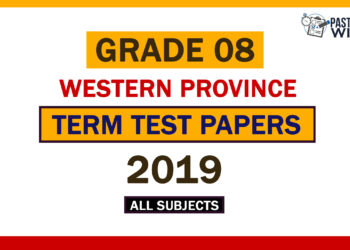 2019 Western Province Grade 08 3rd Term Test Papers