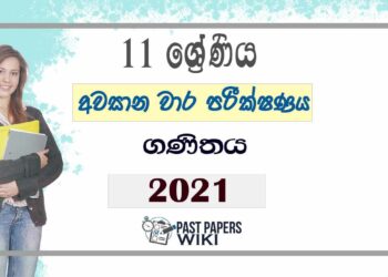 Uva Province Grade 11 Maths 3rd Term Test Paper 2021 - Sinhala Medium
