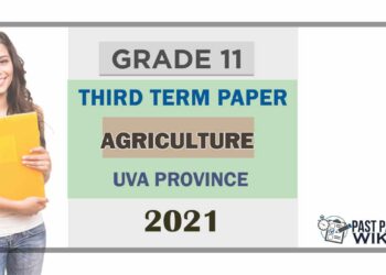 Uva Province Grade 11 Agriculture 3rd Term Test Paper 2021 - Tamil Medium