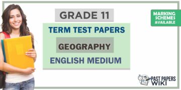 Grade 11 Geography Term Test Papers | English Medium