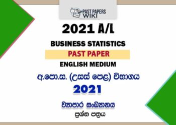 2021 A/L Business Statistics Past Paper | English Medium