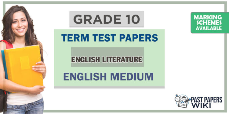 Grade 10 English Literature Term Test Papers