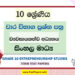 Grade 10 Entrepreneurship Studies Term Test Papers | Sinhala Medium