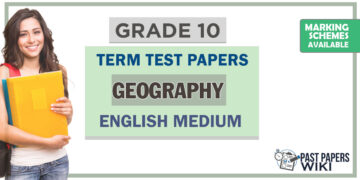 Grade 10 Geography Term Test Papers | English Medium