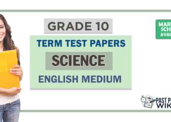 Grade 10 Science Term Test Papers | English Medium