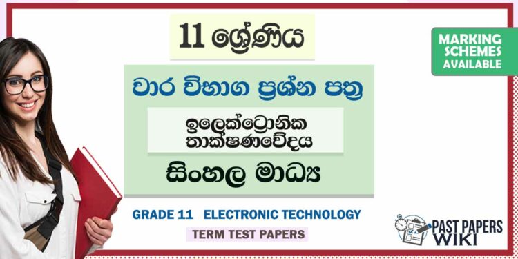 Grade 11 Electronic Technology Term Test Papers | Sinhala Medium