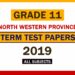 2019 North Western Province Grade 11 3rd Term Test Papers