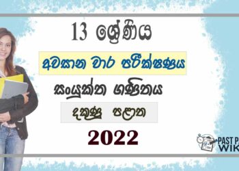 Southern Province Combined Maths 3rd Term Test paper 2022 - Grade 13