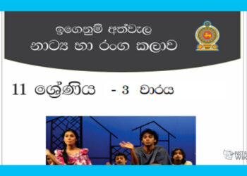 Grade 11 Drama Short Note in Sinhala(3rd Term)