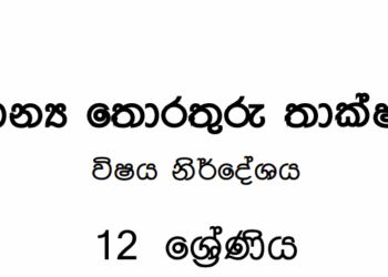 Grade 12 GIT Syllabus in Sinhala medium PDF Download