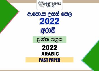 2022 A/L Arabic Past Paper