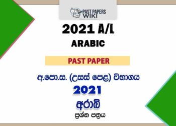 2021 A/L Arabic Past Paper