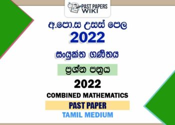 2022 A/L Combined Mathematics Past Paper | Tamil Medium