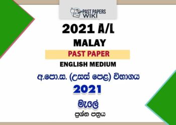 2021 A/L Malay Past Paper | English Medium
