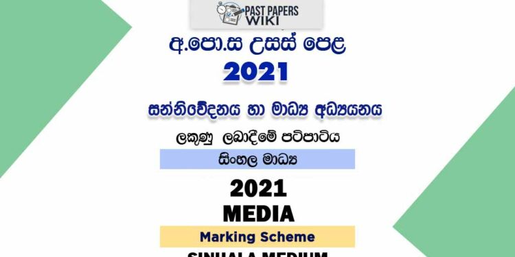 2021 A/L Media Marking Scheme | Sinhala Medium