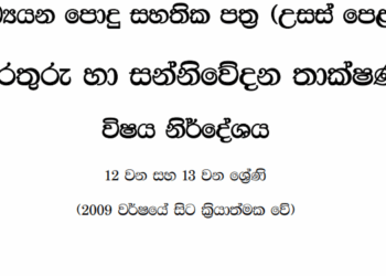 Grade 12 ICT Syllabus in Sinhala medium PDF Download