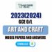 2023(2024) O/L Art and craft Model Papers with Answers
