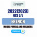 2022(2023) O/L French Model Papers with Answers