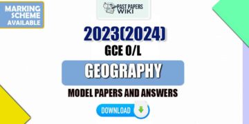 2023(2024) O/L Geography Model Papers with Answers