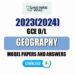 2023(2024) O/L Geography Model Papers with Answers