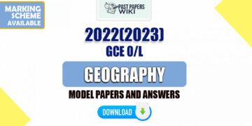 2022(2023) O/L Geography Model Papers With Answers