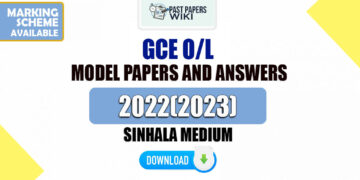 2022(2023) O/L Model Papers Sinhala Medium - Past Papers WiKi