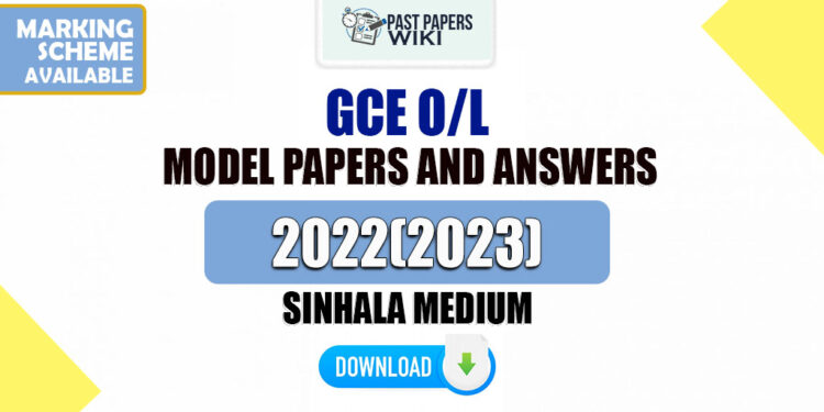 2022(2023) O/L Model Papers Sinhala Medium - Past Papers WiKi