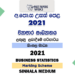 2021 A/L Business Statistics Marking Scheme Sinhala Medium