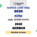 2020 A/L German Marking Scheme (Old Syllabus)