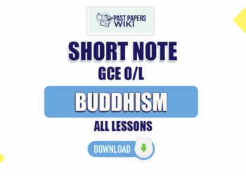 GCE O/L Buddhism Short Note Pdf - All Lessons