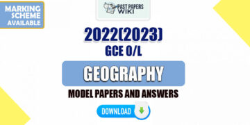 2022(2023) O/L Geography Model Papers with Answers | English Medium
