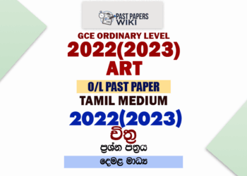2022(2023) O/L Art Past Paper and Answers | Tamil Medium