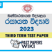 Bandaranayake College Chemistry 3rd Term Test paper 2023 - Grade 12
