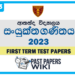 Ananda College Combined Maths 1st Term Test paper 2023 - Grade 13