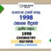 1998 AL Chemistry Past Paper Sinhala Medium