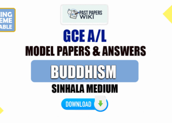 2023 A/L Buddhism Model Papers with Answers