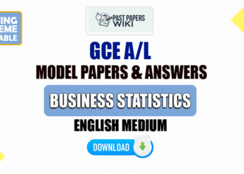 2023 A/L Business Statistics Model Papers with Answers | English Medium