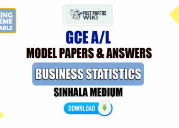 2023 A/L Business Statistics Model Papers with Answers