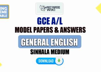 2023 A/L General English Model Papers with Answers