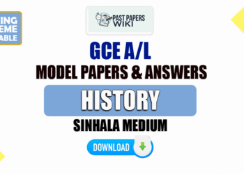 2023 A/L History Model Papers with Answers