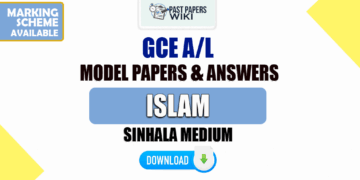 2023 A/L Islam Model Papers with Answers