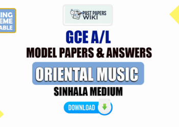 2023 A/L Oriental Music Model Papers with Answers