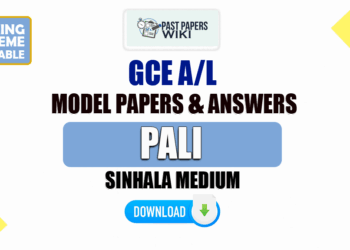2023 A/L Pali Model Papers with Answers