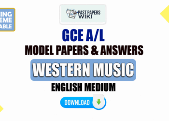 2023 A/L Western Music Model Papers with Answers | English Medium