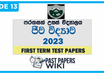 Ferguson High School Biology 1st Term Test paper 2023 - Grade 13