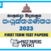 Nalanda College Combined Maths 1st Term Test paper 2023 - Grade 12