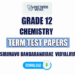 Sirimavo Bandaranayake Vidyalaya Grade 12 Chemistry Term Test Papers