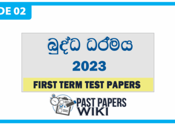 Buddhism 1st Term Test paper 2023 - Grade 02
