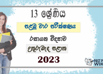 North Central Province Chemistry 1st Term Test paper 2023 - Grade 13